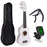 White 21 Inch Soprano Ukulele with Gig Bag, Tuner And Capo Beginner Acoustic Ukulele Set On Sale