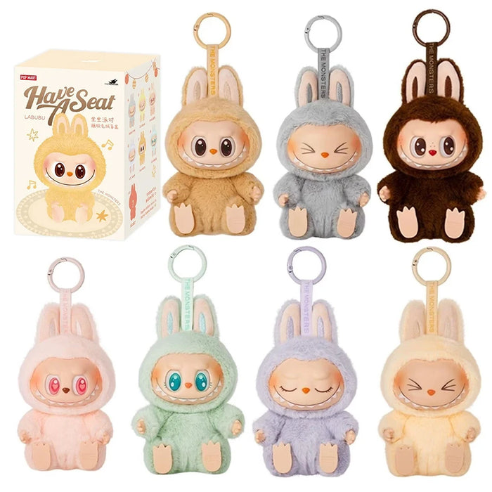 The Labubu Monsters Action Figure Have A Seat Plush Dolls Blind Box Collection On Sale