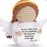 Handmade Positive Message Cute Upbeat Angel Crochet Plush Dolls For Desktop And Home Decor On Sale