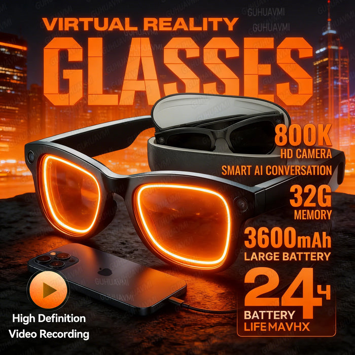AI Smart Eyewear With Touch Control And Charging Case For Photo, Music, Calls, Hands-free video and Audio Recording On Sale