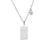 Silver Taurus Zodiac Sign Stainless Steel Pendant Necklace – Tarot Card Style Constellation Necklace for Women On Sale
