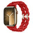 Red Bike Chain Link Silicone Watch Band for Apple Watch Compatible Models 38mm - 49mm On Sale