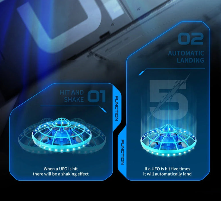 Mini Hand Gesture RC Drone with Obstacle Avoidance – Indoor Hover UFO Toy with USB Charging On Sale