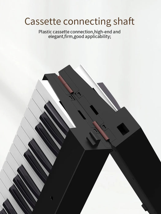 88 Keys Lightweight Portable Folding Digital Piano Full Set With MIDI Sustain Pedal On Sale