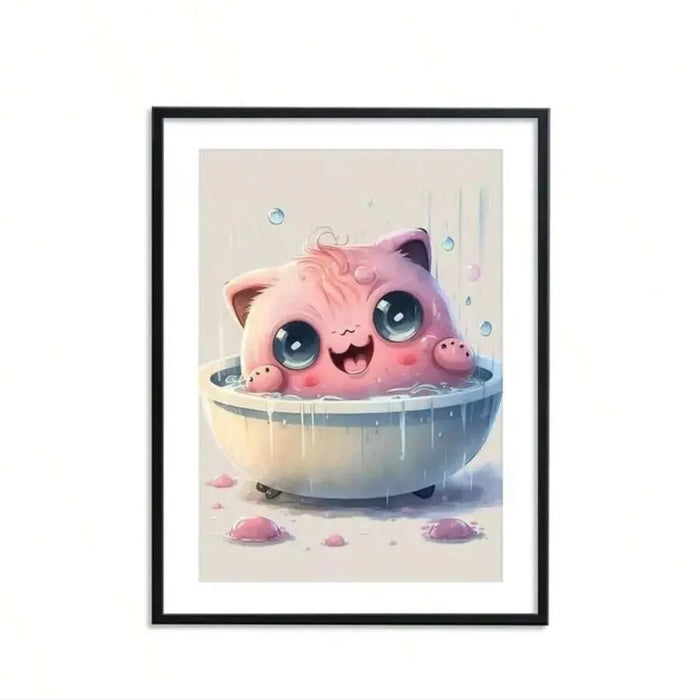 Baby Jigglypuff Pokemon Animated Series Characters Canvas Prints Wall Art Posters For Home Bathroom Decor On Sale