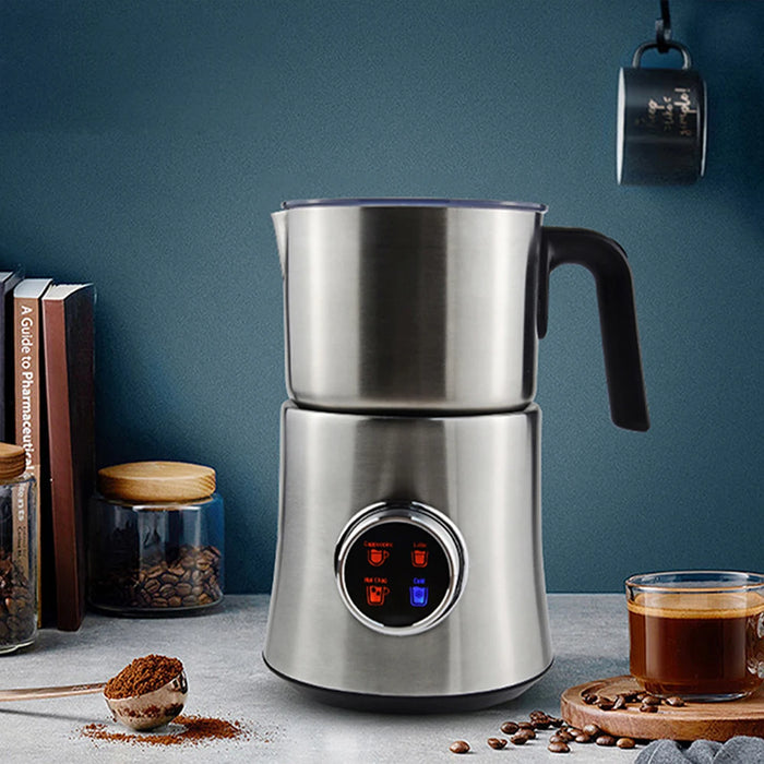 900 ML Detachable Stainless Steel Milk Jug Automatic Electric Cafe Milk Frother For Hot or Cold Latte, Coffee, or Chocolate On Sale