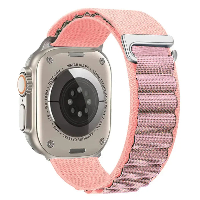 Pink Shiny Alpine Loop Collection For Apple Watch Series On Sale