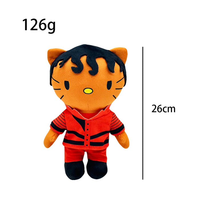 Hello Kitty Rapper Figure Icons Hiphop Fashion Fans Stuffed Soft Plush Toy Dolls Collection On Sale