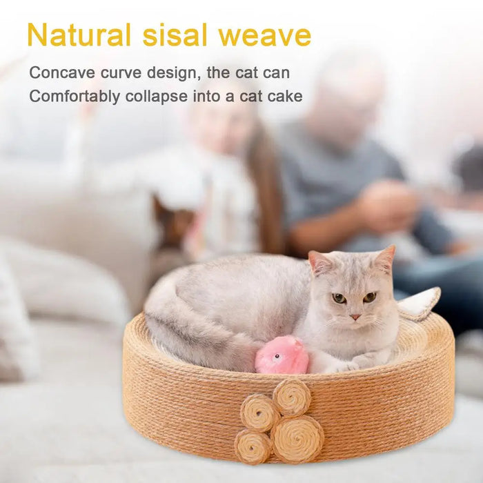 Cozy Cat Scratching Post Round Bed On Sale