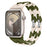 Starlight Olive Green Bike Chain Link Silicone Watch Band for Apple Watch Compatible Models 38mm - 49mm On Sale