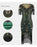 1920s Vintage Gatsby Style Semi-Sheer Lace Sleeve Sequin Fringed Flapper Cocktail Party Dresses On Sale