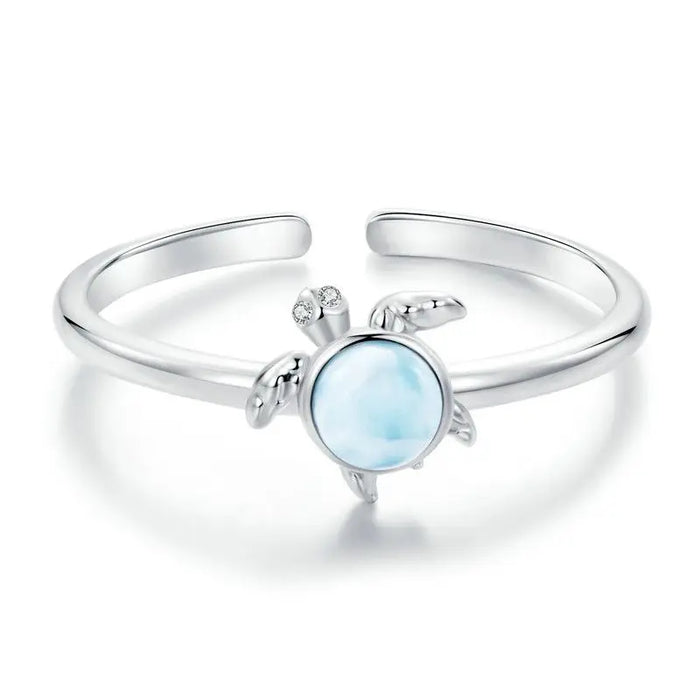 925 Sterling Silver Ocean Marine Life Sea Turtle Theme Open Rings Collection On Sale