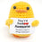 Handmade Positive Message Cute Upbeat Duck Crochet Plush Dolls For Desktop And Home Decor On Sale