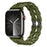 Olive Green Bike Chain Link Silicone Watch Band for Apple Watch Compatible Models 38mm - 49mm On Sale
