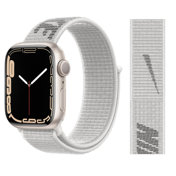 White Nylon Watch Straps For Apple Watch On Sale