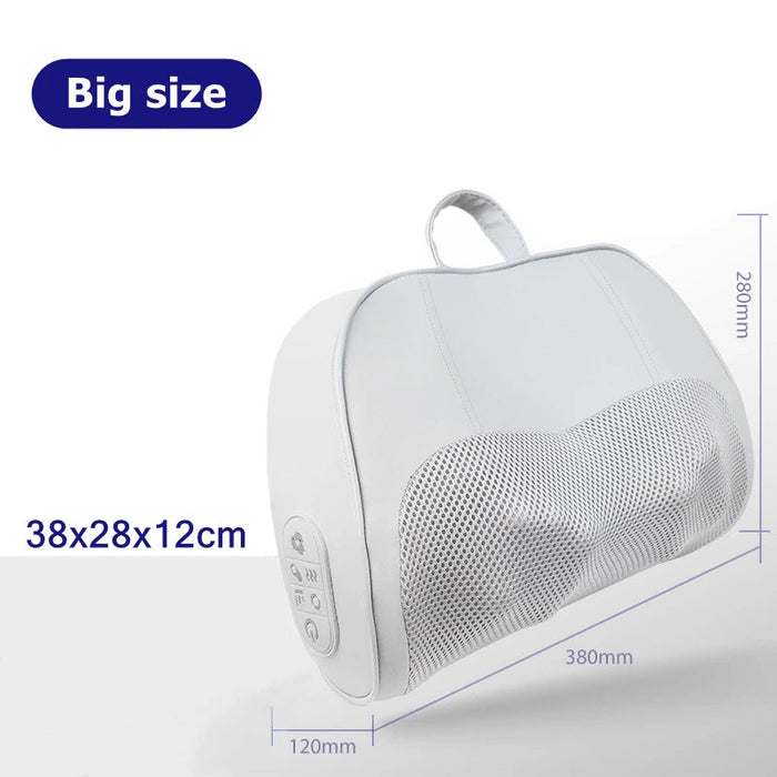 3D Kneading Black Shiatsu Massage Heat Pillow On Sale
