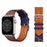 Bleu Saphir Orange Jumping Single Tour iWatch Strap for Apple Watch Band Series 38mm, 40mm, 41mm, 42mm, 44mm, 45mm, 46mm, 49mm On Sale