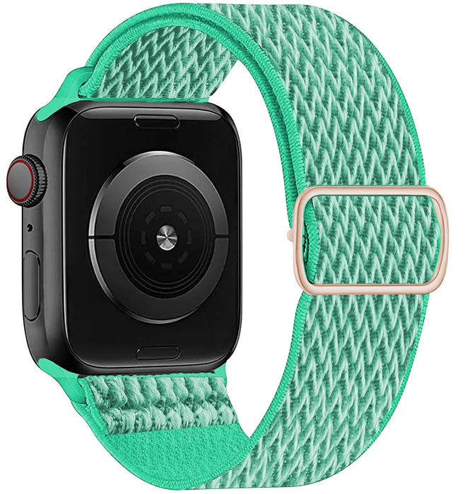 Spearmint Bohemia Style Scrunchie Watch Strap For Apple Watch Band Series 49mm, 45mm, 44mm, 42mm, 41mm, 40mm, 38mm On Sale