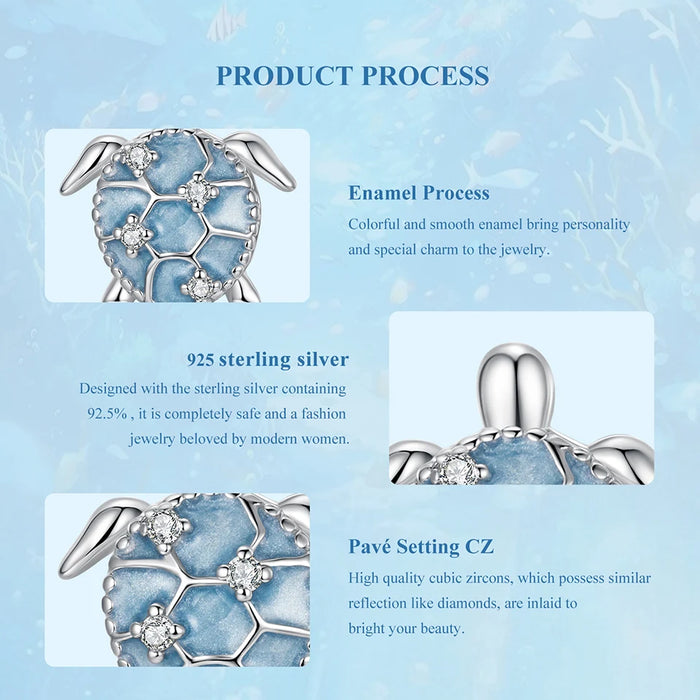 925 Sterling Silver Ocean Marine Life Theme Blue Sea Turtle Stud Earrings Collection On Sale