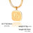 12 Constellation Pisces Zodiac Square Medallion Pendant Snake Chain Necklaces On Sale