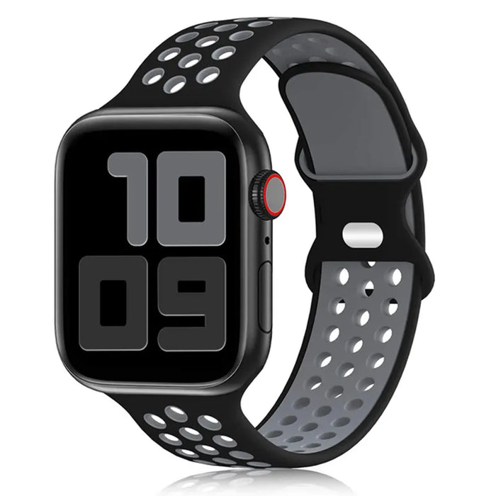Black Gray Silicone Sport Band for Apple Watch Strap On Sale