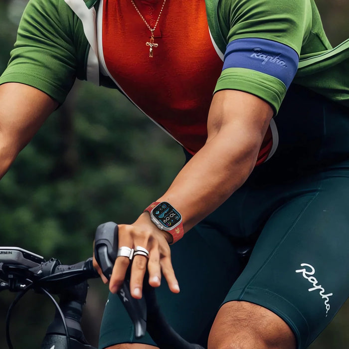 Superhero Style Silicone Sport Straps For Apple Watch Series 49mm, 46mm, 45mm, 44mm, 42mm, 41mm, 40mm, 38mm On Sale