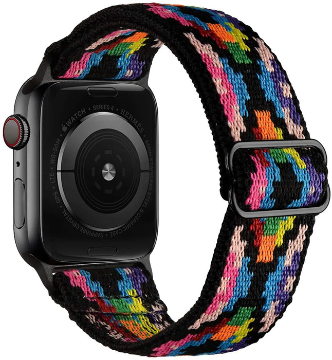Bohemia Color Scrunchie Watch Strap For Apple Watch Band Series 49mm, 45mm, 44mm, 42mm, 41mm, 40mm, 38mm On Sale