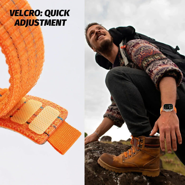 Outdoor Sport Adventure Nylon Trail Loop Strap Collection for Apple Watch Band Ultra, 49mm, 46mm, 45mm,  42mm, 41mm, 40mm, 38mm On Sale
