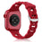 Red O-Ring Silicone Chain Link Bracelets For Apple Watch Band 38mm, 40mm, 41mm, 42mm, 44mm, 45mm, 46mm, 49mm On Sale