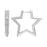 925 Sterling Silver Dreamy Celestial Elegance Silver Stars Hoop Earrings On Sale 