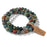 3pcs Set Indian Agates Natural Stone Beads Couple Bracelet On Sale