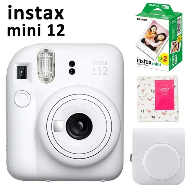 Fujifilm Instax Mini 12 Clay White Camera Set On Sale