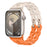 Orange Starlight Bike Chain Link Silicone Watch Band for Apple Watch Compatible Models 38mm - 49mm On Sale