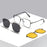 3 in 1 Lightweight Titanium Frame Eyeglasses With Magnetic Clip Polarized Sunglasses Set On Sale