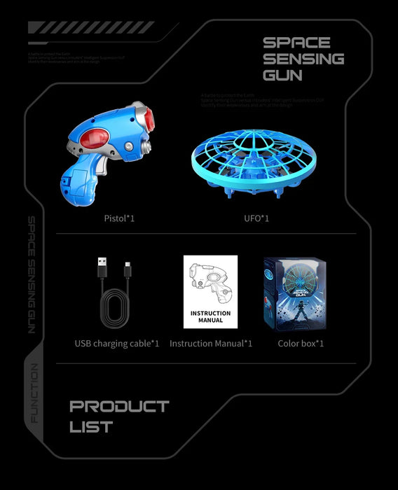 Mini Hand Gesture RC Drone with Obstacle Avoidance – Indoor Hover UFO Toy with USB Charging On Sale