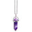 Natural Quartz Crystal Hexagonal Pillar Bullet Pendant Necklaces On Sale