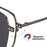 3 in 1 Lightweight Titanium Frame Eyeglasses With Magnetic Clip Polarized Sunglasses Set On Sale
