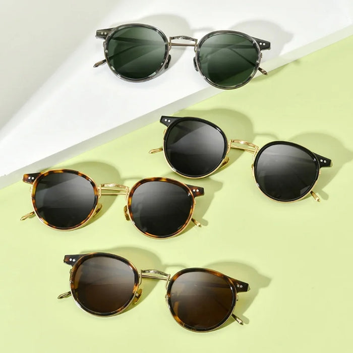 Ultralight Titanium Polarized Vintage Style Sunglasses For Men and Women On Sale