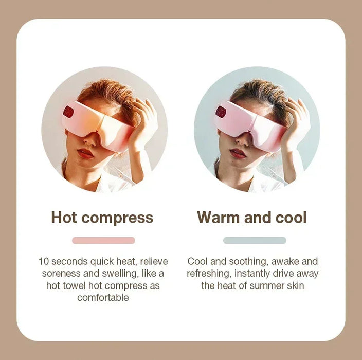 4D Smart Eye Massager with Heat Compression Bluetooth Music On Sale