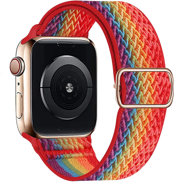 Pride Edition Bohemia Style Scrunchie Watch Strap For Apple Watch Band Series 49mm, 45mm, 44mm, 42mm, 41mm, 40mm, 38mm On Sale