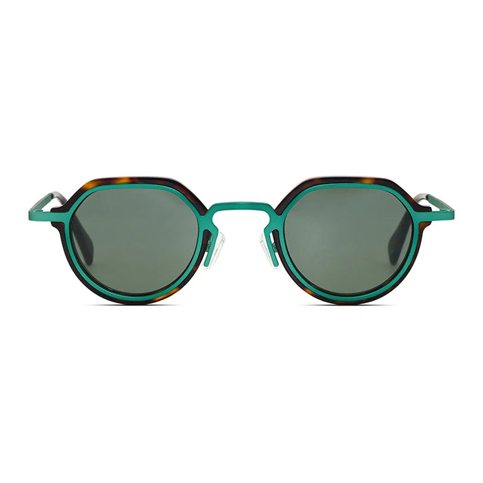 Retro Round UV400 Vintage Metal Punk Style Colored Lenses Sunglasses For Women And Men On Sale