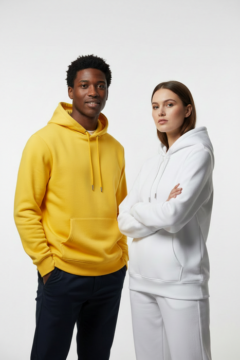 Super Comfy Solid Color Pullover Hoodie Unisex Casual Streetwear Sweatshirt On Sale