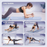 6-in-1 Foldable Multi-Purpose Pilates Exercise Board For Abdominal And Core Strength Workout Training On Sale