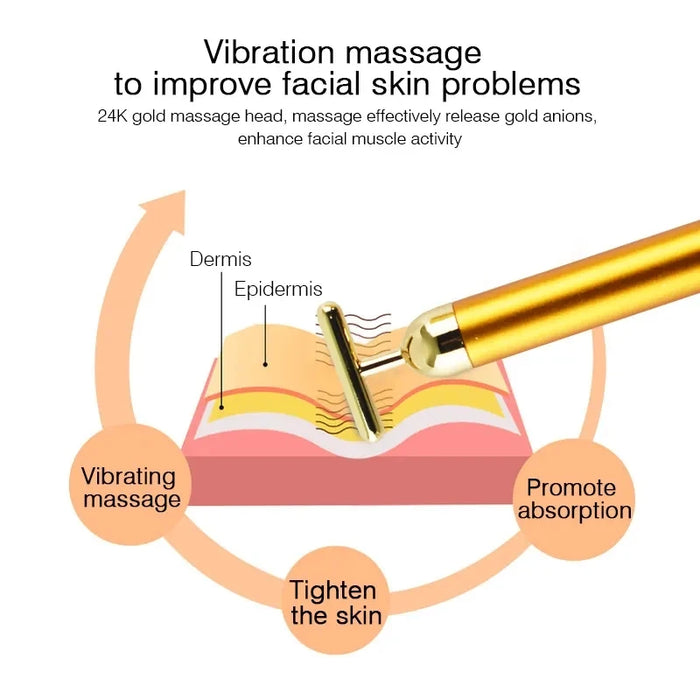 24k Gold Face Lift Roller Massager On Sale