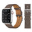 Lichee Gray Genuine Leather Loop Apple Watch Band For iWatch Series On Sale