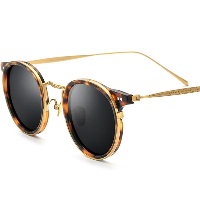 Ultralight Titanium Polarized Vintage Style Sunglasses For Men and Women