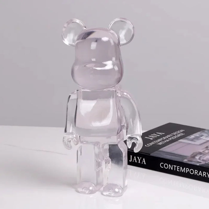 400% Clear Crystal Bear Statuette Pop Art collectible Decoration On Sale