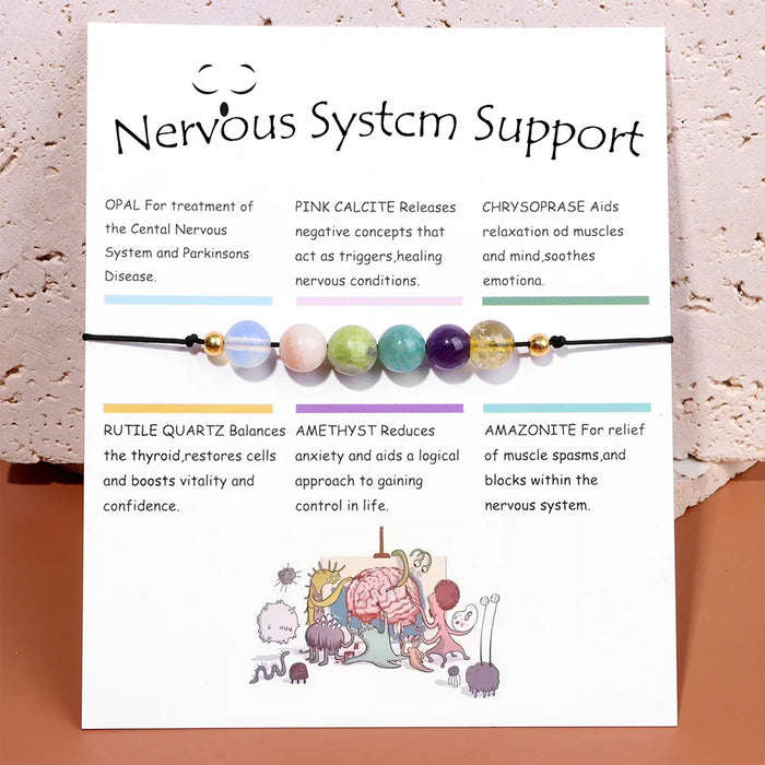 Smooth Round Natural Gem Stone Energy Bracelets for Balance & Style On Sale – Amethyst, Opal, Pink Calcite, Chrysoprase, Rutile, Amazonite