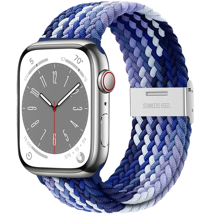 Blueberry Stretchable Braided Loop Apple Watch Bracelet For iWatch Series On Sale