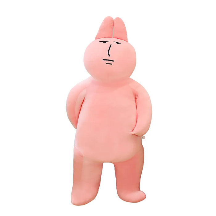 Pink Rabbit Friend Throw Pillow Plush Toy Soft Decorative Cushion Doll On Sale